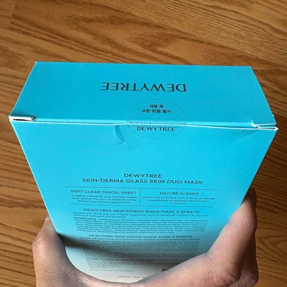 DEWYTREE Skin-Derma Glass Skin Duo Mask 5+5 Moisturizing + Glowing - Picture 4 of 4